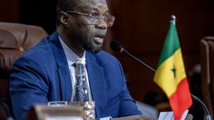 epa12682849 Senegal's Prime Minister Ousmane Sonko attends the 15th session of the Joint High Commission between Morocco and Senegal, in Rabat, Morocco, 26 January 2026.  EPA/JALAL MORCHIDI