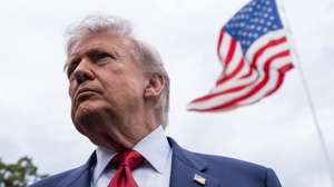 epa12942696 US President Donald J. Trump gives remarks to the media as he departs the White House for Sterling, Virginia, in Washington, DC, USA, 08 May 2026.  EPA/Aaron Schwartz / POOL