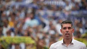 CD Tondela's head coach Nuno Campos reacts during the Portugal Cup final soccer match, between FC Porto and CD Tondela, at Jamor National stadium in Oeiras, outskirts of Lisbon, Portugal, 22 May 2022. MARIO CRUZ/LUSA