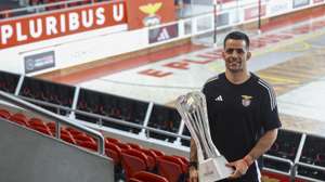 O jogador do Benfica e campeão nacional de Hóquei em Patins, João Rodrigues, em entrevista à Agência Lusa, no pavilhão da Luz em Lisboa, 24 de junho de 2026. (ACOMPANHA TEXTO DA LUSA DE 27 DE JUNHO DE 2026).   TIAGO PETINGA/LUSA