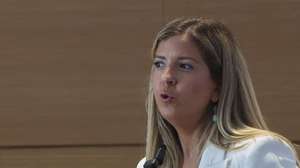 A ministra da Cultura Juventude e Desporto, Margarida Balseiro Lopes, discursa na sessão sobre a Revisão do Estatuto dos Profissionais da Área da Cultura (EPAC), no Centro Cultural de Belém, em Lisboa, 13 de julho de 2026. TIAGO PETINGA/LUSA