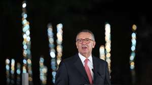 O Presidente da República, António José Seguro discursa na abertura da Feira de São Mateus 2026, Viseu, 06 de agosto de 2026. ESTELA SILVA/LUSA