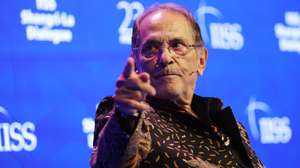 epa13003933 Timor-Leste President Jose Ramos-Horta gestures as speaks during a special address of the International Institute for Strategic Studies (IISS) Shangri-la Dialogue Defence Summit in Singapore, 30 May 2026. Defense ministers and officials from 44 countries are gathered in the city state for the IISS Shangri-la Dialogue, an annual high level defence summit in the Asia Pacific region.  EPA/HOW HWEE YOUNG