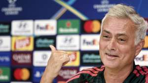 epa13219441 Real Madrid's head coach Jose Mourinho (C) addresses a press conference after he led a team's training session at the club's sports complex in Valdebebas, Madrid, Spain, 07 September 2026. Real Madrid will face Inter Milan in a UEFA Champions League phase matchday 1 game at Madrid's Santiago Bernabeu Stadium on 08 September 2026.  EPA/SERGIO PEREZ