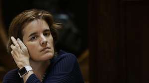 A ministra da Presidência, Mariana Vieira da Silva, durante a Comissão de Administração Pública, Ordenamento do Território e Poder Local, na Assembleia da República, em Lisboa, 21 de julho de 2022. TIAGO PETINGA/LUSA