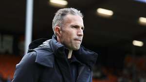 epa12870534 Feyenoord coach Robin van Persie during the Dutch Eredivisie match between FC Volendam and Feyenoord at the Kras Stadium in Volendam, the Netherlands, 05 April 2026.  EPA/Sonny Lensen