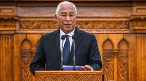 epa13325428 European Council President Antonio Costa speaks during the commemoration of the 70th anniversary of the outbreak of the Hungarian Revolution and Freedom Fight of 1956 against Soviet oppression in the Parliament in Budapest, Hungary, 23 October 2026. In Hungary, 23 October is a dual-purpose national holiday that commemorates the 1956 Revolution and marks the founding of the democratic Republic of Hungary in 1989.  EPA/Robert Hegedus HUNGARY OUT