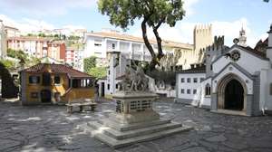 Portugal dos Pequenitos de Coimbra, 18 de julho de 2025. O Portugal dos Pequenitos, em Coimbra, decidiu investir sete milhões de euros na construção de cinco edifícios em escala reduzida da autoria de arquitetos contemporâneos. (ACOMPANHA TEXTO DA LUSA DO DIA 28 DE JULHO DE 2025). PAULO NOVAIS/LUSA