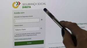 Página da segurança social direta , 08 de abril de 2022. ANTÓNIO COTRIM/LUSA