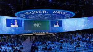 epa11008579 Co-chair of the Bill and Melinda Gates Foundation, Bill Gates, speaks during the UN Climate Change Conference COP28, in Dubai, United Arab Emirates, 03 December 2023. The 2023 United Nations Climate Change Conference (COP28), runs from 30 November to 12 December, and is expected to host one of the largest number of participants in the annual global climate conference as over 70,000 estimated attendees, including the member states of the UN Framework Convention on Climate Change (UNFCCC), business leaders, young people, climate scientists, Indigenous Peoples and other relevant stakeholders will attend.  EPA/MARTIN DIVISEK