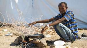 epa08858046 An Ethiopian refugee from Tigray region at the Um Rakuba refugee camp, the same camp that hosted Ethiopian refugees during the famine in the 1980s, some 80 kilometres from the Ethiopian-Sudan border in Sudan, 30 November 2020 (issued 02 December 2020). According to World Food Programme on 02 December, about 12,000 Ethiopian refugees from Tigray are accommodated in the Um Rakuba camp as over 40,000 Ethiopian refugees fled to Sudan since the start of fights in the northern Tigray region of Ethiopia. Ethiopia's military intervention   comes after Tigray People's Liberation Front (TPLF) forces allegedly attacked an army base on 03 November 2020 sparking weeks of unrest. According to reports on 02 December 2020, UN reached an agreement with Ethiopian government to provide aid for the Tigray region of Ethiopia.  EPA/ALA KHEIR