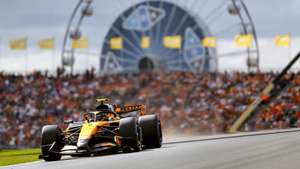 epa13186507 McLaren driver Lando Norris of Britain competes in the Formula 1 Dutch Grand Prix at the Circuit Zandvoort racetrack in Zandvoort, Netherlands, 23 August 2026.  EPA/Sander Koning