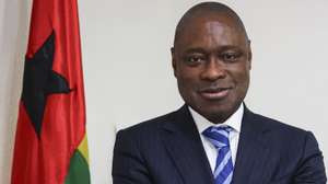 O primeiro Ministro da Guiné-Bissau, Geraldo Martins, em Bissau, 17  de novembro  de 2023. ANTÓNIO COTRIM/LUSA