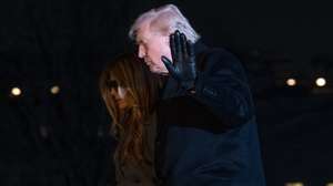 epa12748567 US President Donald Trump (R) and First Lady Melania Trump (L) walk on the South Lawn of the White House after arriving on Marine One in Washington, DC, USA, 16 February 2026. Trump said Vice President JD Vance and Secretary of State Marco Rubio are both 'fantastic,' but fell short of saying if he would support either one of them to lead the Republican presidential ticket in the 2028 election.  EPA/Aaron Schwartz / POOL