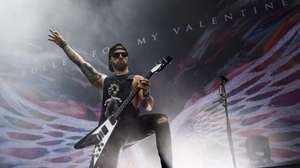 epa06797462 Singer Matthew Tuck of the Welsh heavy metal band Bullet For My Valentine performs during the Greenfield Openair Festival in Interlaken, Switzerland, 09 June 2018. The festival runs from 07 to 09 June.  EPA/ANTHONY ANEX   EDITORIAL USE ONLY