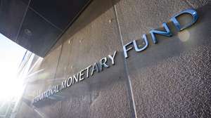 epa08743975 A sign for the International Monetary Fund (IMF) outside its headquarters in Washington, DC, USA, 14 October 2020. The IMF World Bank Group 2020 annual fall meeting has gone virtual due to the Coronavirus pandemic.  EPA/JIM LO SCALZO