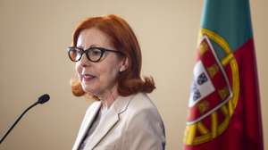 A ministra do Ambiente e Energia, Maria da Graça Carvalho, usa da palavra durante a apresentação do Programa Alcateia 2025-2035, no Ministério do Ambiente, em Lisboa, 07 de julho de 2025. JOSÉ SENA GOULÃO/LUSA