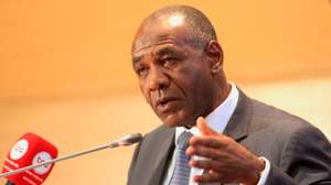 O secretário do Presidente da República para Setor Produtivo de Angola, Isaac dos Anjos, intervém durante a reunião do Programa Integrado de Desenvolvimento Local e Combate à Pobreza (PIDLCP), na escola da Nacional  Administração da Polícia Publicas INAPP, em Luanda, Angola, 09 de maio de 2019. AMPE ROGÉRIO/LUSA
