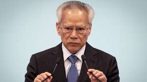 Sam Hou Fai eleito com 394 votos e indigitado como o próximo Chefe do Executivo de Macau no Fórum para a Cooperação Económica e Comercial entre a China e os Países de Língua Portuguesa, em Macau (China), 13 de outubro de 2024. GONÇALO LOBO PINHEIRO / LUSA