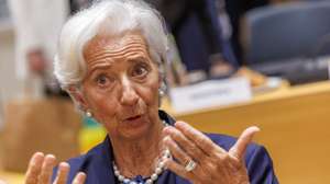 epa13102085 President of the European Central Bank (ECB) Christine Lagarde participates in an Economic and Financial Affairs Council meeting in Brussels, Belgium, 10 July 2026. Finance ministers will meet to discuss EU market integration, legislative proposals, economic recovery, the financial impacts of the war in Ukraine, ECB convergence reports, and terms for the upcoming G20 summit.  EPA/OLIVIER MATTHYS