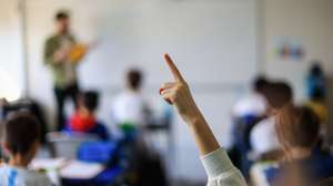 Alunos do Grande Colégio Universal, Porto, 27 de março de 2025. O Grande Colégio Universal (Porto) foi a escola onde os alunos tiveram as melhores notas nos exames nacionais de 2024. Nos 191 exames realizados no ano passado, o Grande Colégio Universal alcançou uma média de 16,51 (numa escala de zero a 20), sendo a média das notas internas 17,05. (ACOMPANHA TEXTO DO DIA 04 DE ABRIL 2025). JOSÉ COELHO/LUSA