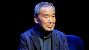 epa12158043 Japanese author Haruki Murakami attends a meeting with Norway's Crown Princess Mette-Marit during the Norwegian Literature Festival at the Maihaugsalen in Lillehammer, Norway, 05 June 2025.  EPA/CORNELIUS POPPE  NORWAY OUT