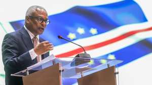 Presidente da Republica de Cabo Verde, José Maria Neves, usa da palavra na cerimónia de celebração dos 50 anos de independência de Cabo Verde, na Cidade da Praia, em Cabo Verde, 05 de julho de 2025. ELTON MONTEIRO/LUSA