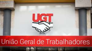 Logótipo da União Geral de Trabalhadores (UGT), Lisboa, 05 de novembro de 2021. ANTÓNIO COTRIM/LUSA