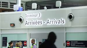 epa10780658 French citizens arrive from Niger at dawn at Charles de Gaulle airport in Roissy-en-France, outside Paris, France, 02 August 2023. A first plane with 262 people on board took off from the capital of Niger, during the evening of 01 August to evacuate French and European citizens six days after the military coup against President Mohamed Bazoum on 26 July.  EPA/TERESA SUAREZ