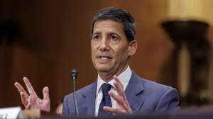 epa12905056 Kevin Warsh testifies during a Senate Banking Committee confirmation hearing at the US Capitol in Washington, DC, USA, 21 April 2026. Warsh is President Donald Trump’s nominee to serve as the next chair of the US Federal Reserve, succeeding Jerome Powell when Powell’s term as chair ends on 15 May 2026.  EPA/WILL OLIVER