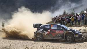 Kalle Rovanpera of Finland drives his Toyota GR Yaris Rally 1 during the SS8/Arganil of the Rally Portugal 2024 as part of the World Rally Championship (WRC) in Arganil, Portugal, 10 May 2024. PAULO NOVAIS/LUSA