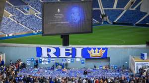 FC Porto fans gather near the Dragão stadium in memory of former FC Porto president Jorge Nuno Pinto da Costa, Porto, Portugal, 16 February 2025. Jorge Nuno Pinto da Costa, former president of FC Porto, where he established himself as the most successful and longest-serving manager in world football between 1982 and 2024, died on 15 February at the age of 87. JOSÉ COELHO/LUSA