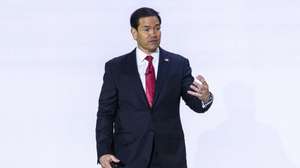 epa13270996 US Secretary of State Marco Rubio speaks at the launch America.gov in the Andrew Mellon Auditorium in Washington, DC, USA, 29 September 2026. The new website aims to enhance the public's digital experience and improve access to government services.  EPA/JIM LO SCALZO