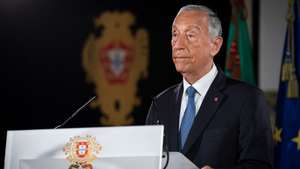 O Presidente da República, Marcelo Rebelo de Sousa, fala ao país sobre a renovação do estado de emergência no contexto do combate à covid-19 no Palácio de Belém, Lisboa, 25 de fevereiro de 2021. O período de estado de emergência atualmente em vigor termina às 23:59 da próxima segunda-feira, 01 de março. Esta renovação terá efeitos no período entre 02 e 16 de março. MIGUEL FIGUEIREDO LOPES/PRESIDÊNCIA DA REPÚBLICA/LUSA