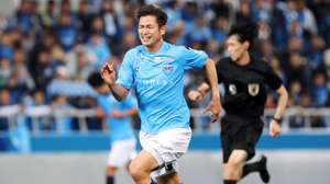 epa08121128 Yokohama FC player Kazuyoshi Miura in action during a soccer match in Yokohama, Japan, 24 November 2019 (issued 12 January 2020). On 11 January 2020, Yokohama FC announced the contract extension of 52-year-old Miura, the world's oldest professional soccer player.  EPA/JIJI PRESS JAPAN OUT EDITORIAL USE ONLY/  NO ARCHIVES