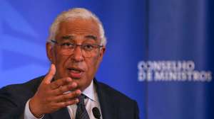 O primeiro-ministro, António Costa, fala aos jornalistas sobre as medidas a adotar na renovação do Estado de Emergência que vigorará até 1 de março durante a conferência de imprensa após reunião do Conselho de Ministros realizado no Palácio da Ajuda, em Lisboa, 11 de fevereiro de 2021.  MANUEL DE ALMEIDA/LUSA