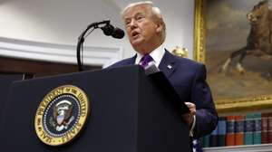 epa12732495 US President Donald Trump, joined by Environmental Protection Agency (EPA) Administrator Zeldin, speaks in the Roosevelt Room at the White House in Washington, DC, USA, 12 February 2026. President Trump announced that his administration is revoking EPA's 2009 'endangerment finding,' a landmark move that rescinds the agency's primary legal authority to regulate greenhouse gas emissions under the Clean Air Act.  EPA/WILL OLIVER / POOL POOL
