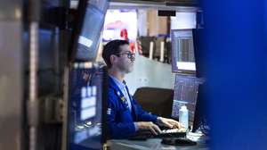 epa11930476 A trader works at the start of the trading day on the floor of the New York Stock Exchange in New York, New York, USA, 28 February 2025.  EPA/JUSTIN LANE