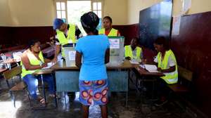 Voting in Sao Tome and Principe legislative elections in Agua Grande, Sao Tome island, Sao Tome and Principe, 27 September 2026. More than 146,000 voters are called upon to choose the next Prime Minister of Sao Tome and Principe. ESTELA SILVA/LUSA