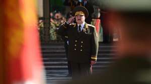 epa08690742 A handout photo made available by Belta shows Belarussian President Alexander Lukashenko during an inauguration ceremony at the Palace of Independence in Minsk, Belarus, 23 September 2020. Lukashenko was inaugurated as President of Belarus, state media reported earlier in the day. The move comes after weeks of protests following an election that the opposition says was allegedly rigged.  EPA/ANDREI STASEVICH / BELTA HANDOUT  HANDOUT EDITORIAL USE ONLY/NO SALES