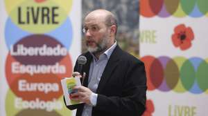 O co-porta-voz do Livre, Rui Tavares, intervem durante a II Conferência “Trabalhar (n)o Futuro”, organizada pelo grupo parlamentar do Livre, que decorreu na Assembleia da República, em Lisboa, 18 de maio de 2026. ANTÓNIO COTRIM/LUSA