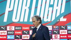 epa13247791 Portugal national soccer team head coach Jorge Jesus announces the squad for the upcoming UEFA Nations League matches against Wales, Norway and Denmark, during a press conference at Cidade do Futebol, Oeiras, Portugal, 18 September 2026.  EPA/JOSE SENA GOULAO