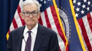 epa12688420 Federal Reserve Board Chairman Jerome Powell delivers remarks during a press conference at the Federal Reserve in Washington, DC, USA, USA, 28 January 2026. For the first time since July 2025, the Federal Reserve held interest rates steady despite two governors preferring a quarter-point cut.  EPA/SHAWN THEW