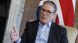 epa11869958 British Prime Minister Keir Starmer during a bilateral meeting with German Chancellor Olaf Scholz (not pictured) at Chequers, the official country residence of the UK Prime Minister, in Buckinghamshire, Britain, 02 February 2025.  EPA/TOLGA AKMEN / POOL