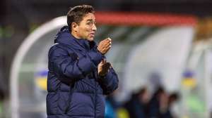 Portugal head coach Rui Jorge during their UEFA European Under-21 Championship 2025 preparation soccer match against Ukraine held at Alverca stadium, in Vila Franca de Xira, Portugal, 15 November 2024. MIGUEL A. LOPES/LUSA