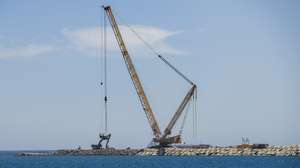Inauguração das obras de expansão do Terminal de Contentores do Porto de Sines, 1.ª etapa da fase 3, iniciativa da PSA Sines, concessionária do Terminal de Contentores de Sines, 1 de julho de 2022. TIAGO CANHOTO/LUSA