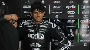 epa11875754 Spanish MotoGP rider Jorge Martin of Aprilia Racing reacts in his team's garage during Sepang MotoGP Official Test day in Petronas Sepang International Circuit, Malaysia, 05 February 2025.  EPA/FAZRY ISMAIL