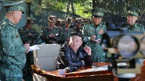 epa11641091 A photo released by the official North Korean Central News Agency (KCNA) shows North Korean leader Kim Jong Un inspecting the training base of the special operations unit of the Korean People's Army (KPA) in an undisclosed location in the west of North Korea, 02 October 2024 (issued 04 October 2024). According to KCNA, Kim said that the country "would use without hesitation all the offensive forces it has possessed, including nuclear weapons" if attacked by South Korea and its US ally.  EPA/KCNA  EDITORIAL USE ONLY