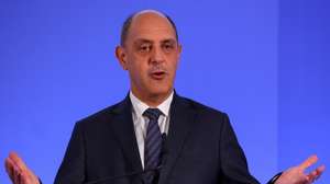 O ministro da Saúde, Manuel Pizarro, intervém na conferência de imprensa no final da reunião do Conselho de Ministros, que decorreu nas instalações do antigo Ministério do Mar, em Algés, Oeiras, 14 de setembro de 2023. ANTÓNIO COTRIM/LUSA