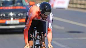 O ciclista português Joaquim Silva da equipa Efapel Cycling em ação durante o prólogo da Volta, Lisboa, 05 de agosto de 2026. Joaquim Silva é um dos três corredores com mais participações na Volta a Portugal em bicicleta no pelotão da 87.ª edição e quer demonstrar que experiência é “mais-valia” num tempo em que sobressai a procura por “jovens talentos”. (ACOMPANHA TEXTO DA LUSA) NUNO VEIGA/LUSA